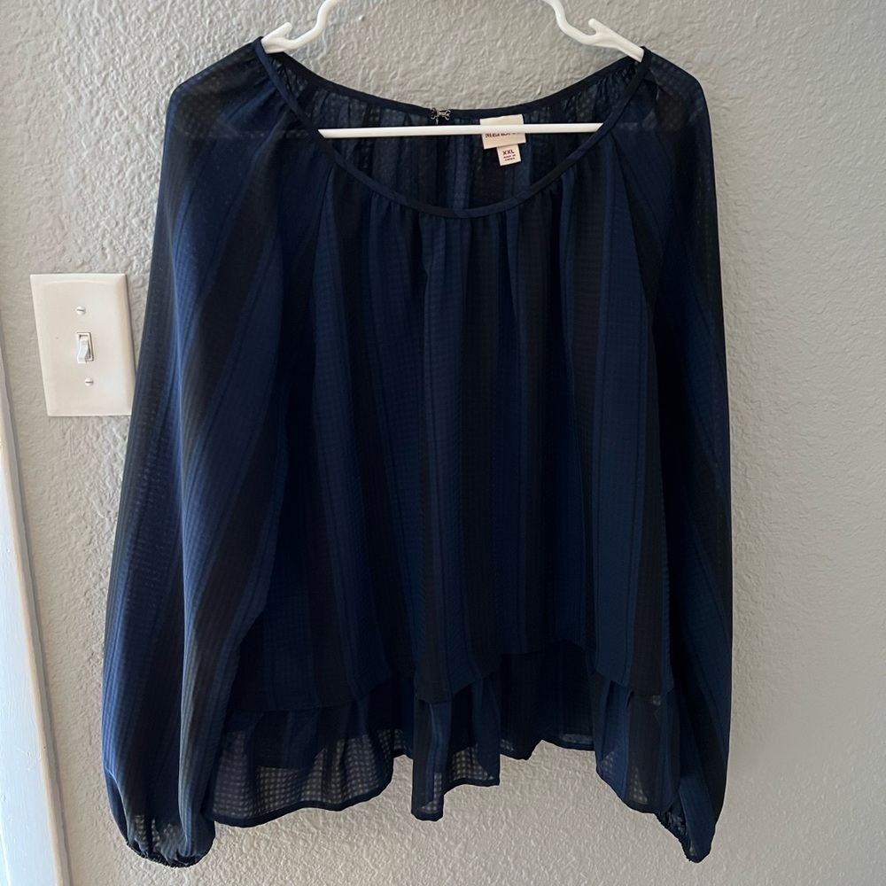Merona Blue Blouse XXL